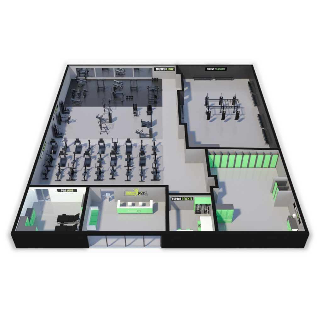 plan 3d Magicfit city