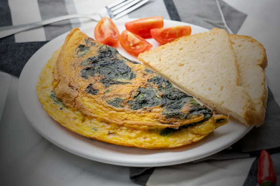 Recette Omelette aux épinards