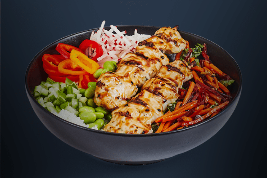 Poke Bawl Californien au Poulet et Poivrons