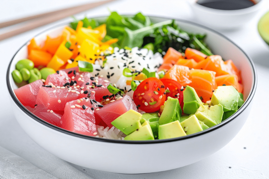Bowl Protéiné de Saumon et Avocat Énergie Pré Workout