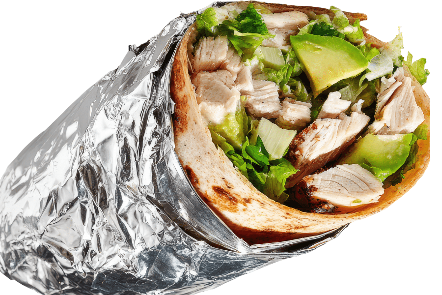 Wrap Express Poulet Avocat Repas Healthy en Min