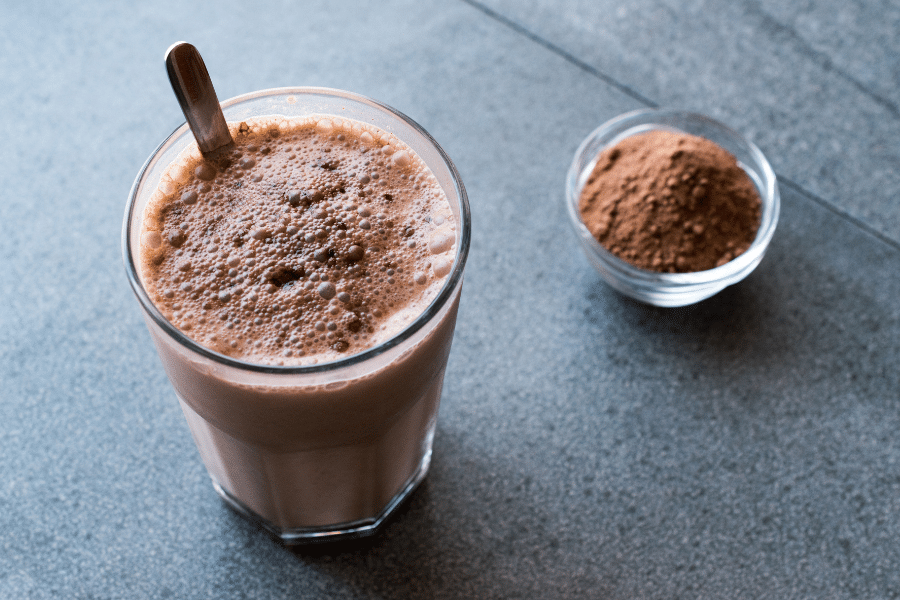 Recette Shake Protéiné Chocolat Amande La Bombe Calorique pour Prise de Masse