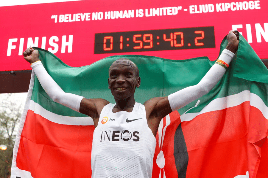 Eliud Kipchoge la science du marathon en moins de 2 heures